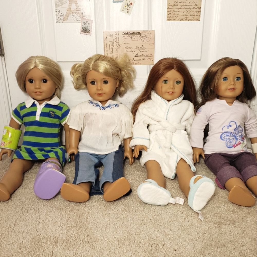American Girl Dolls; Julie, Lainey, Felicity, JLY